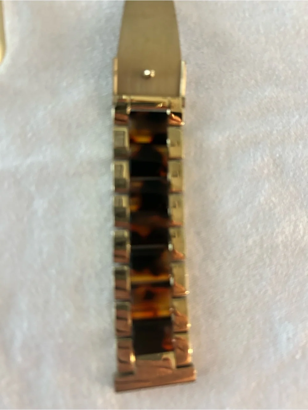 Gold-Tortoise Link Watch Band for Women’s Smartwatch